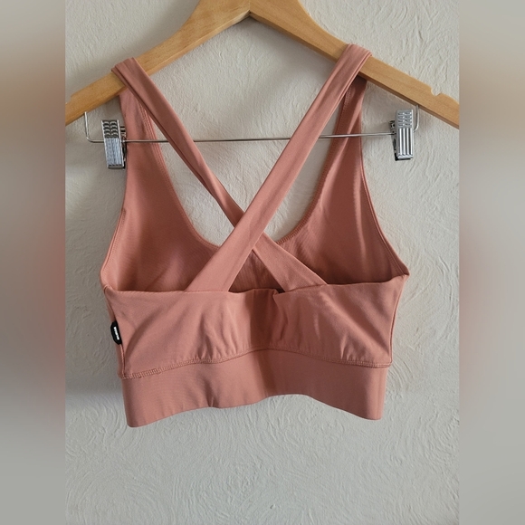 MONROW,  Movement Sports Bra, Faded Rust, Size Small - Picture 7 of 13